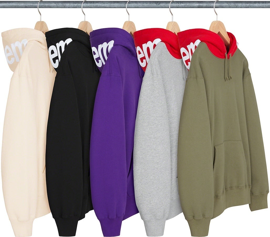 Contrast Hooded Sweatshirt